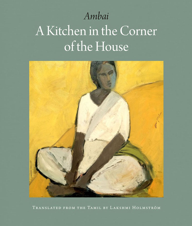 A Kitchen in the corner of the house